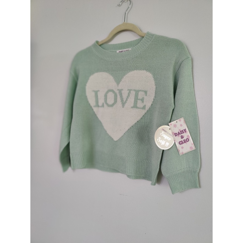 Daisy & Cle Long Sleeve Sweater Size M 10/12 NWT With A White 🤍 Beautiful) - Picture 5 of 6